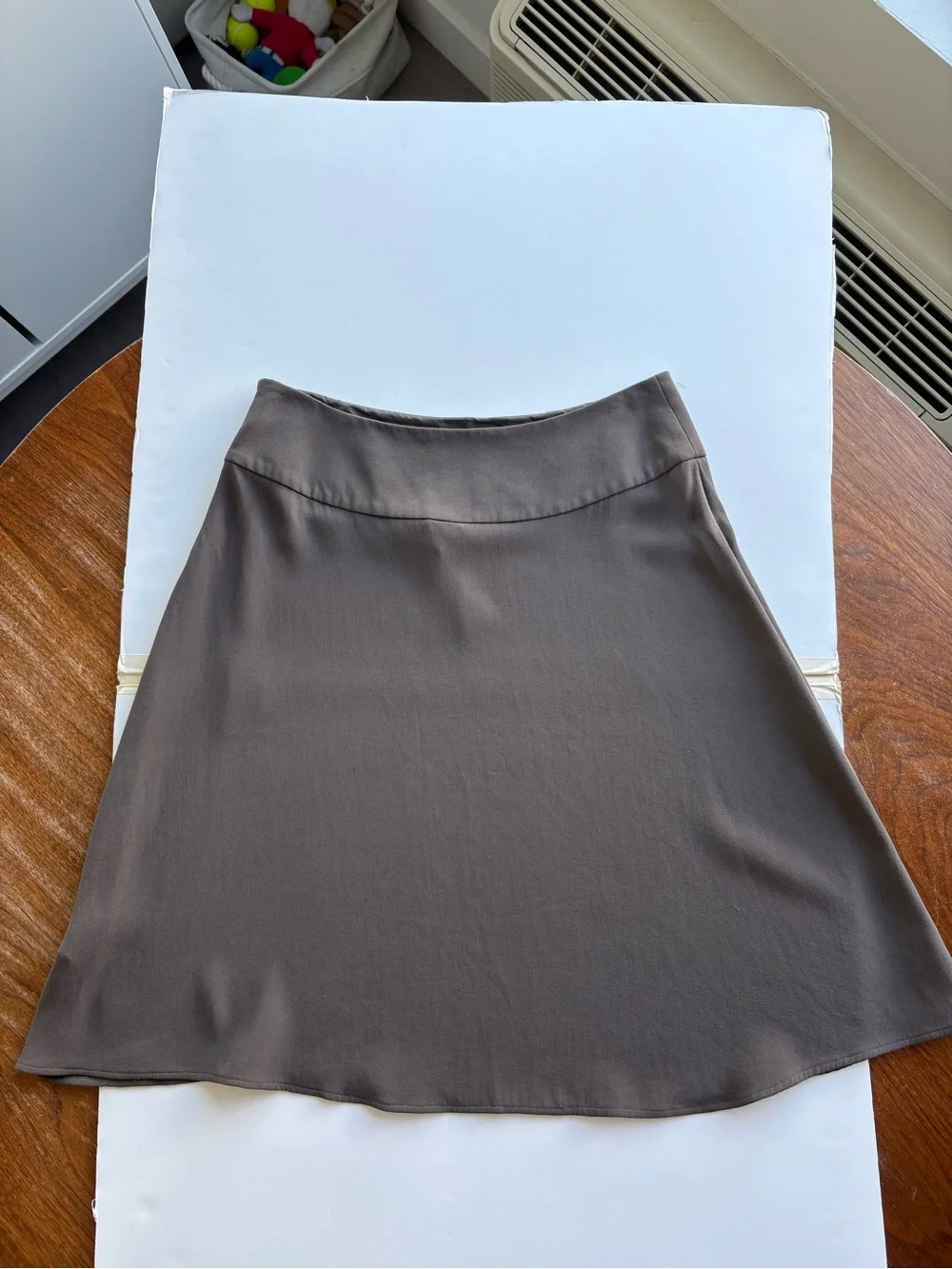 Eileen Fisher Silk Mini A Line Sample Skirt Size S Quiet Luxury Minimalist